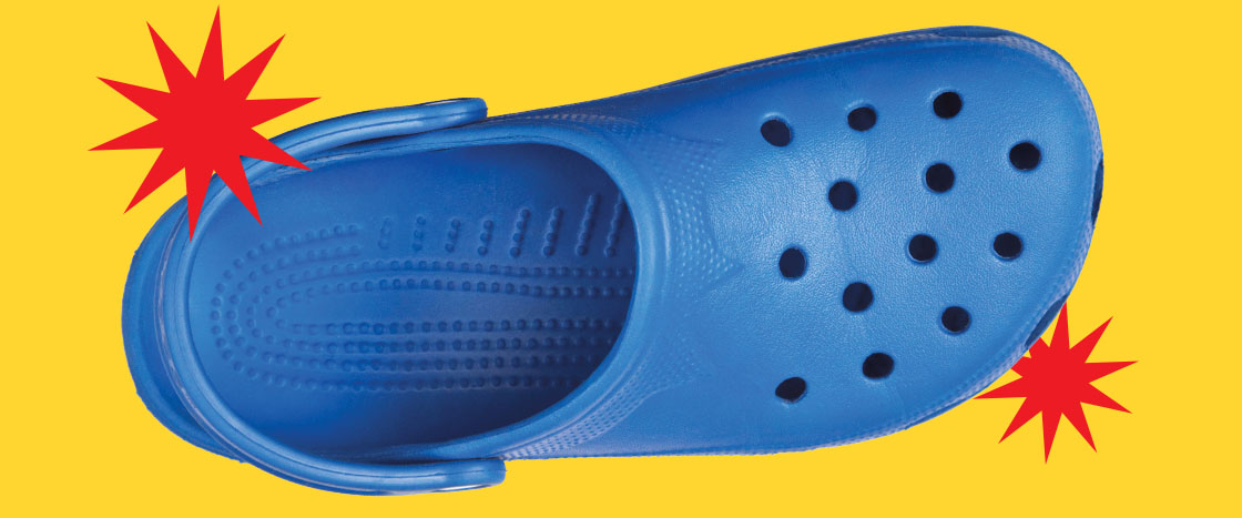 Image of a blue croc