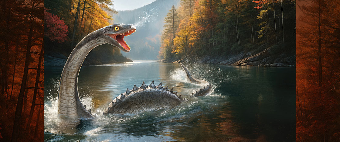 Illustration of lake creature