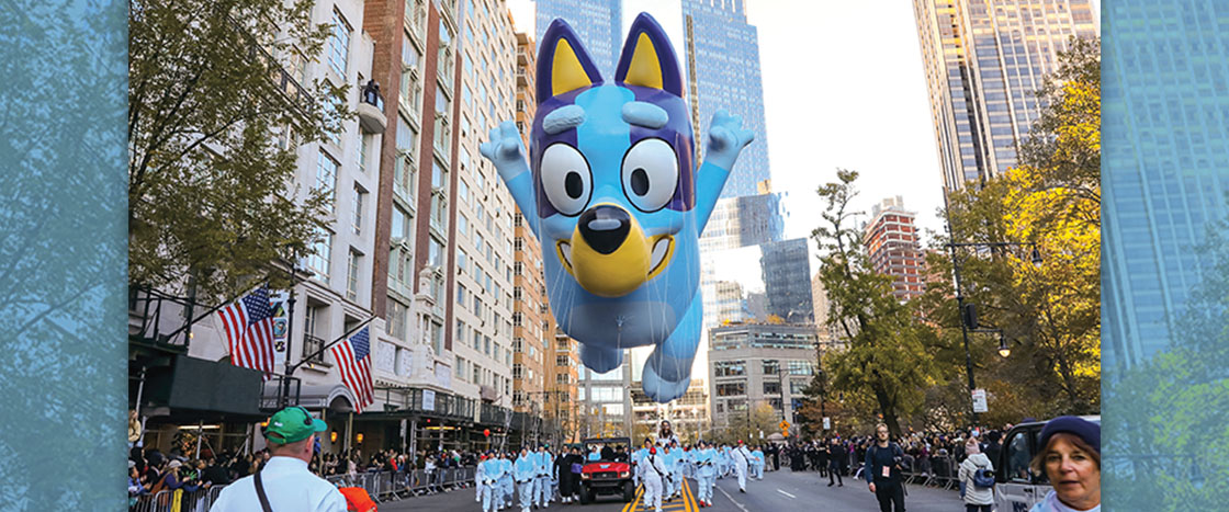 Photo of Bluey float parade